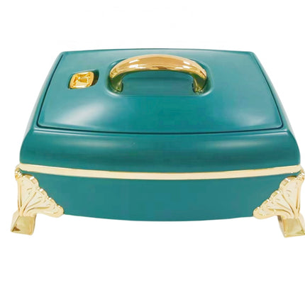 Luxe Marmerlook Hotpot – Warmhoud Kom met Gouden Handvat – 3L