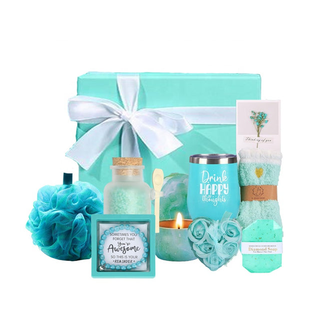 Luxe spa giftset met kaars, bodyverzorging & accessoires – perfect als cadeau
