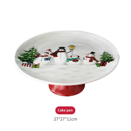 Luxe Kerstservies met Sneeuwpop Design